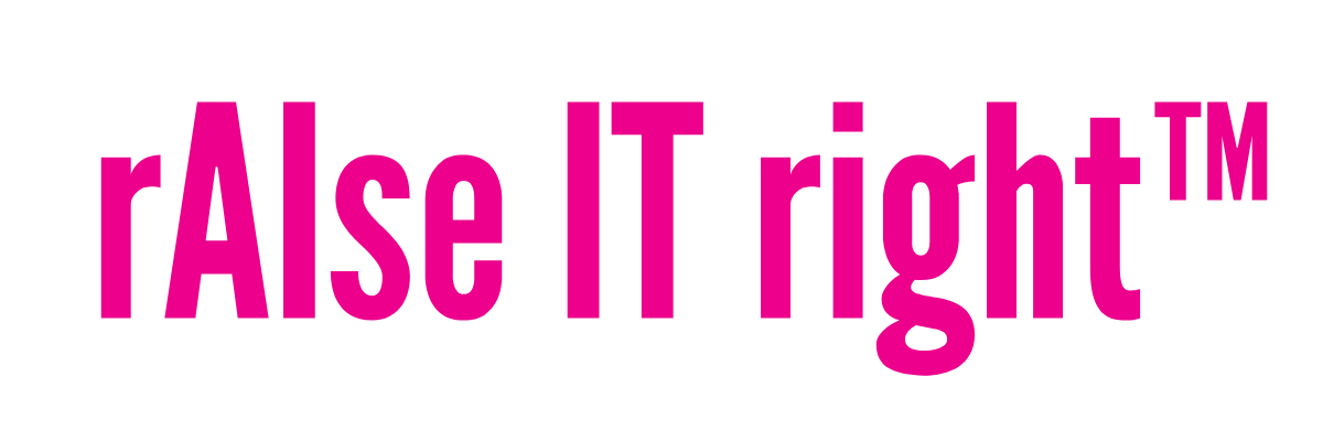 rAIse IT right™ (founded by Gry Stene) Logo